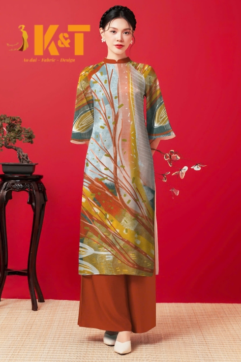 mẫu áo dài nữ KT18
