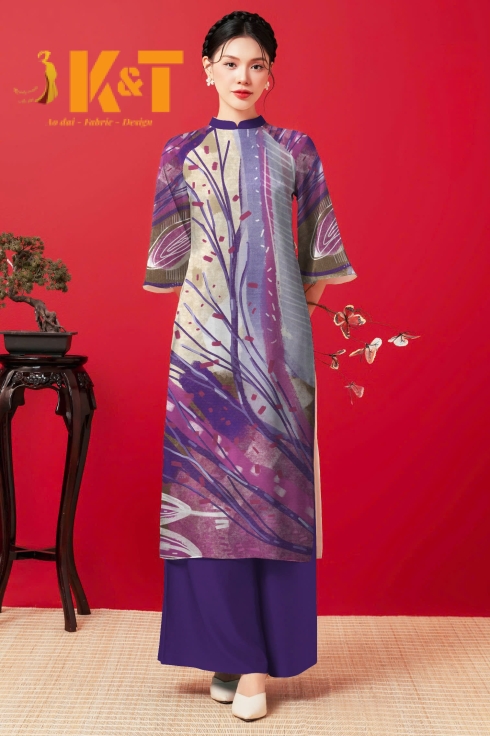 mẫu áo dài nữ KT17
