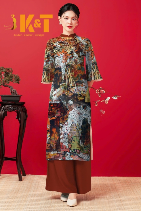 mẫu áo dài nữ KT92