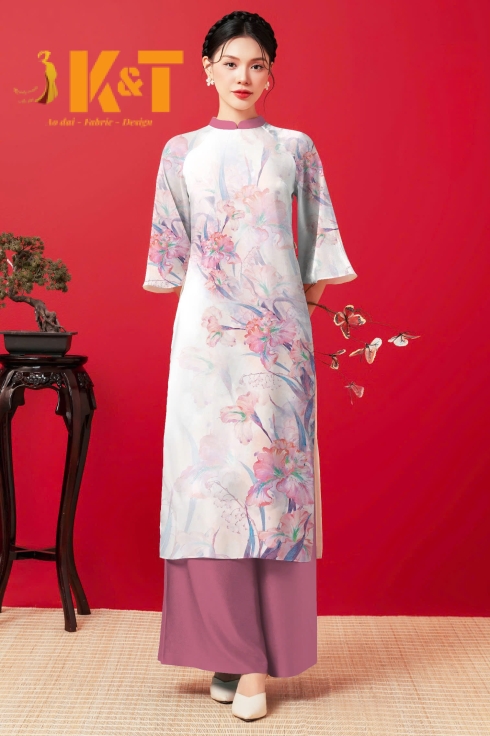 mẫu áo dài nữ KT91