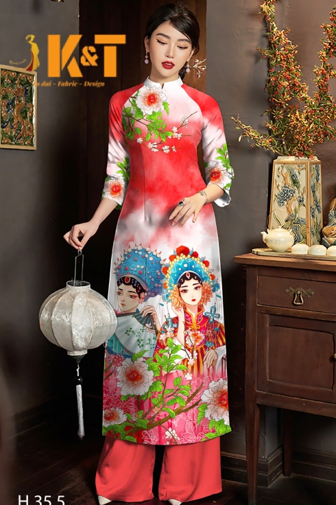 mẫu áo dài nữ KT2