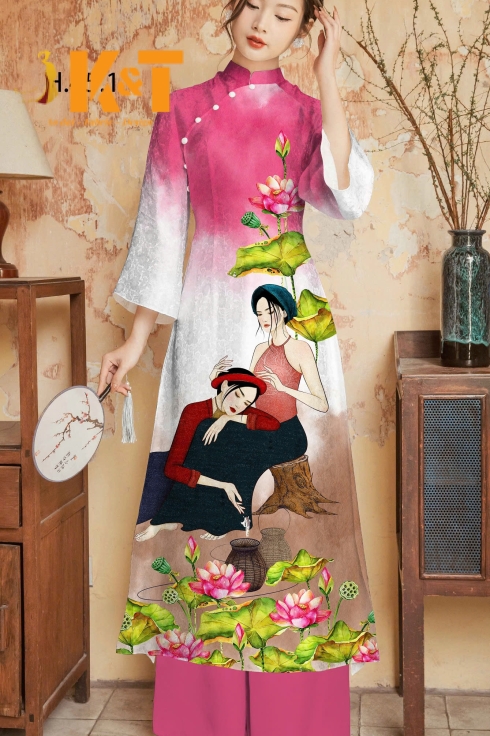 mẫu áo dài nữ KT32