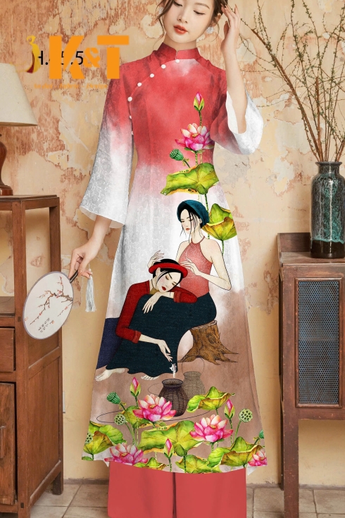 mẫu áo dài nữ KT8