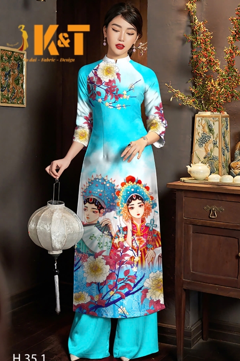 mẫu áo dài nữ KT1