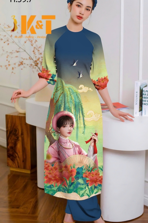 mẫu áo dài nữ KT55