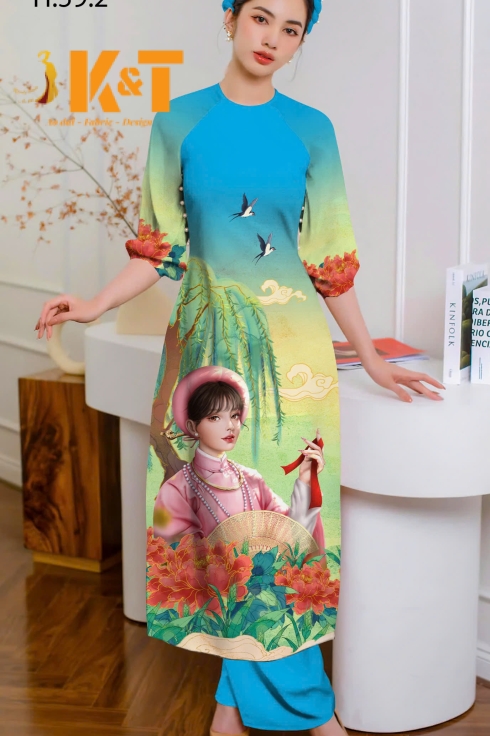 mẫu áo dài nữ KT57