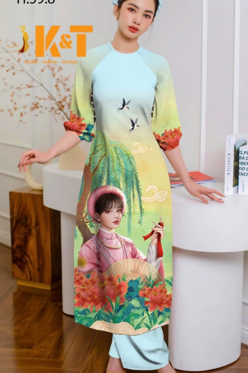mẫu áo dài nữ KT56