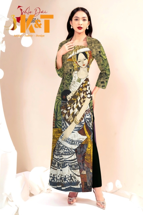 mẫu áo dài nữ KT83