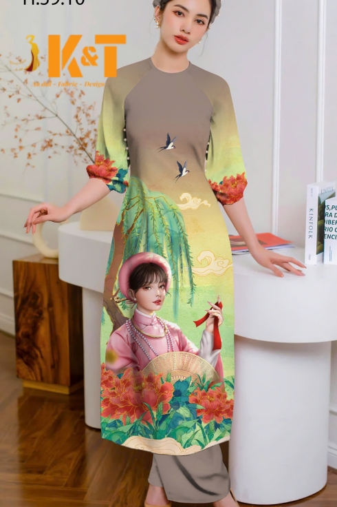 mẫu áo dài nữ KT59