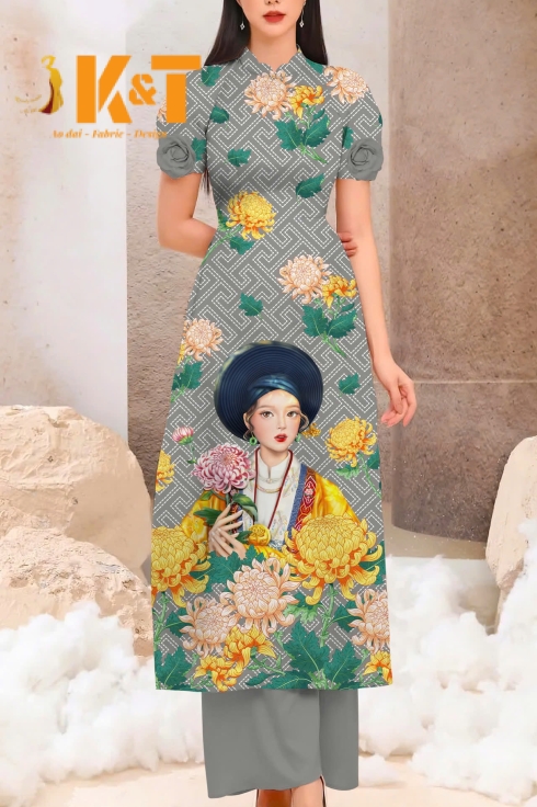 mẫu áo dài nữ KT45