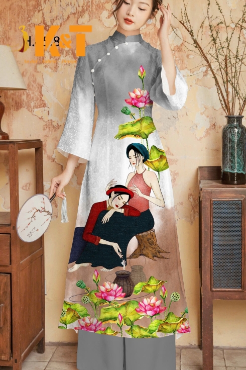 mẫu áo dài nữ KT9