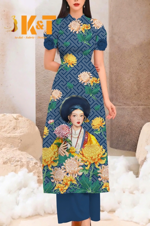 mẫu áo dài nữ KT46