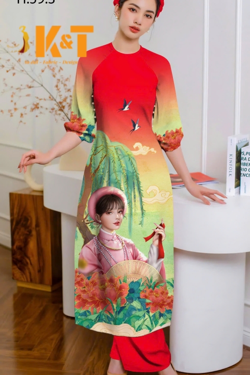 mẫu áo dài nữ KT80