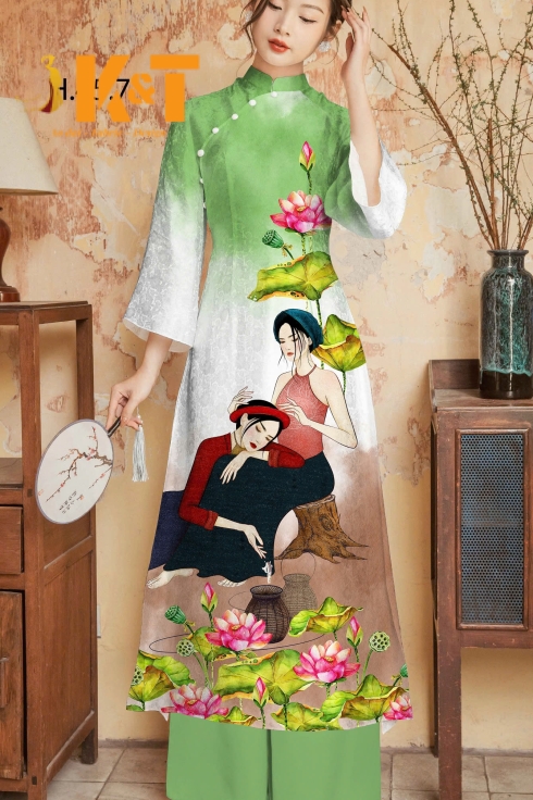 mẫu áo dài nữ KT10