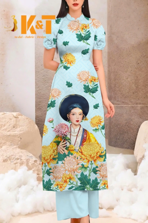 mẫu áo dài nữ KT44