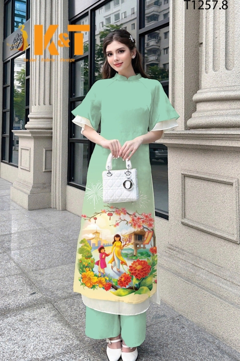 mẫu áo dài nữ KT75