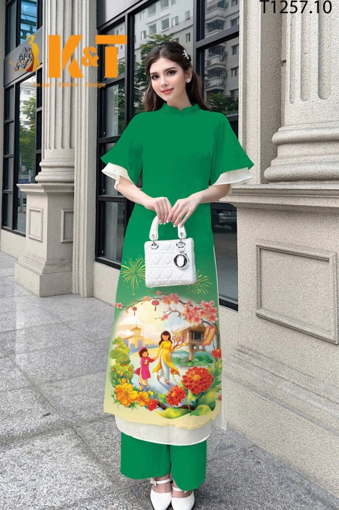 mẫu áo dài nữ KT70