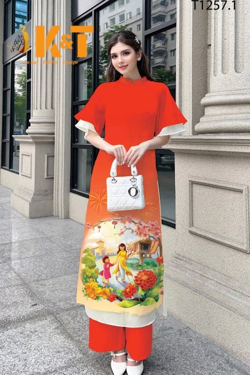 mẫu áo dài nữ KT71