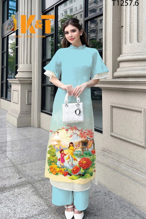 mẫu áo dài nữ KT76