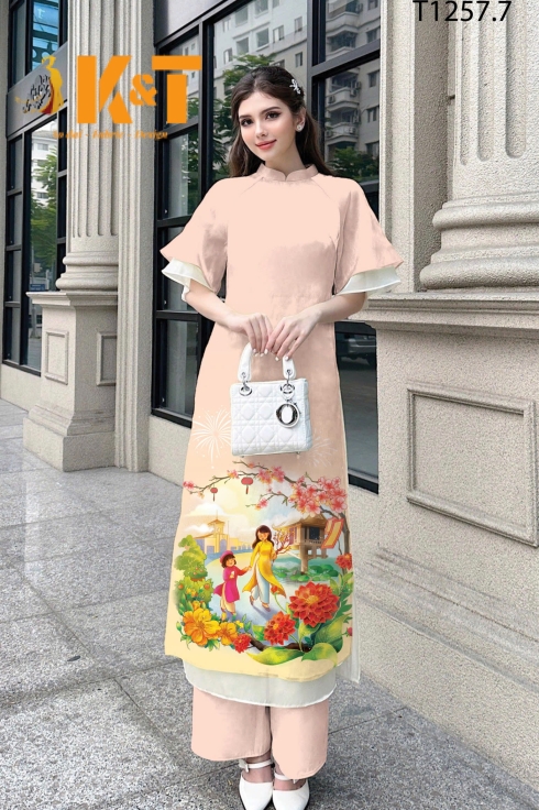mẫu áo dài nữ KT77