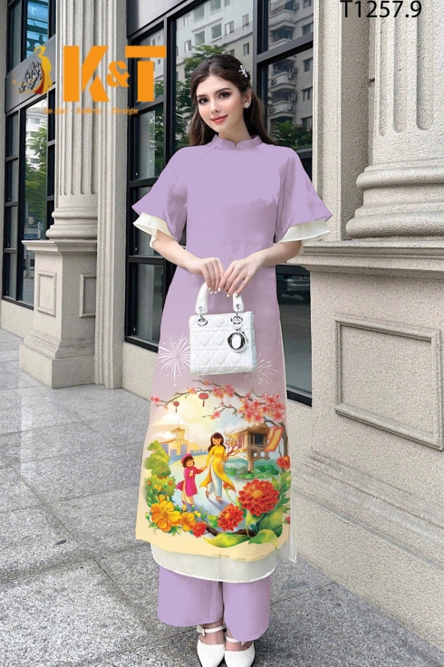 mẫu áo dài nữ KT78