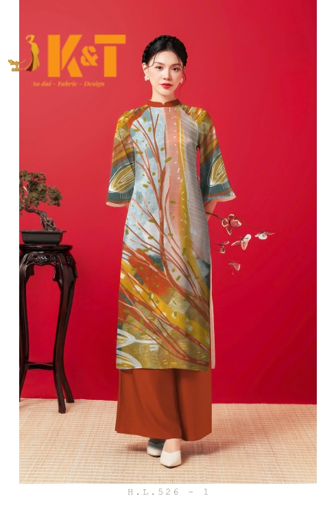 mẫu áo dài nữ KT18