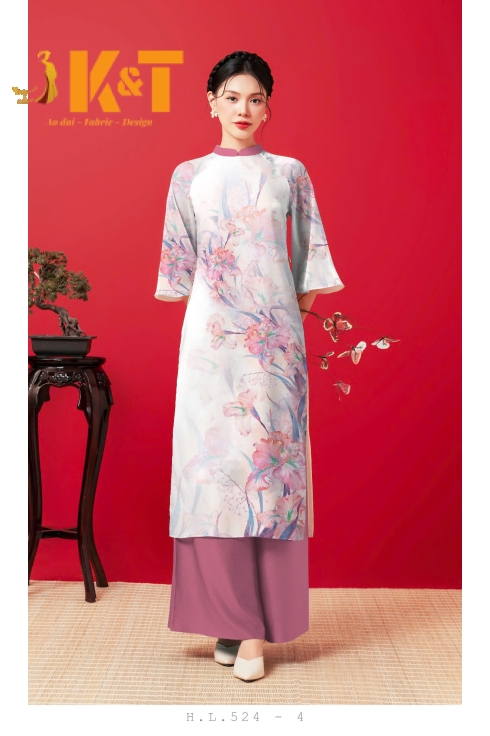 mẫu áo dài nữ KT91