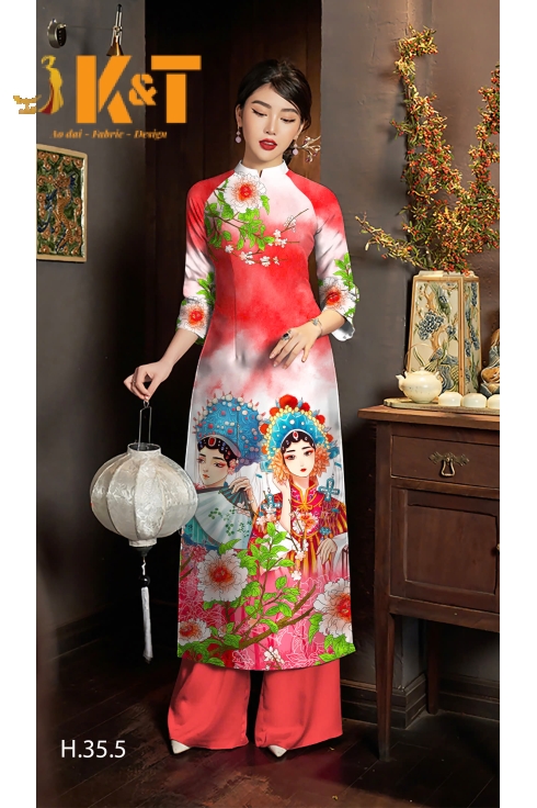 mẫu áo dài nữ KT2