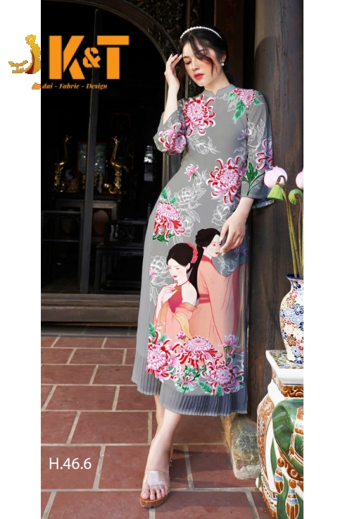mẫu áo dài nữ KT37