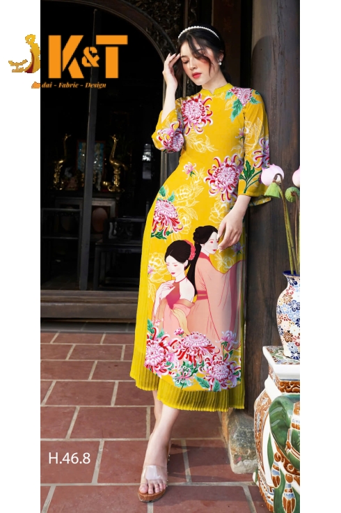 mẫu áo dài nữ KT39