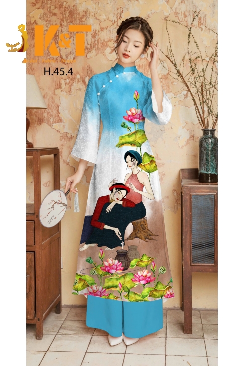 mẫu áo dài nữ KT4