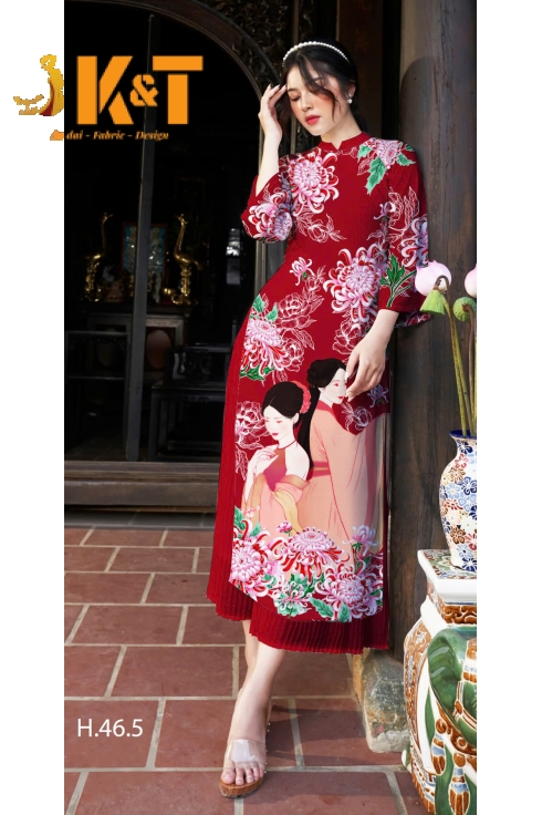 mẫu áo dài nữ KT40