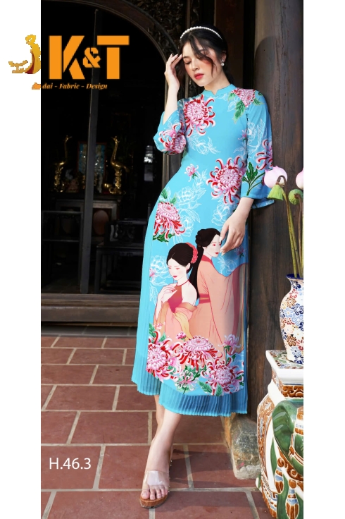 mẫu áo dài nữ KT42