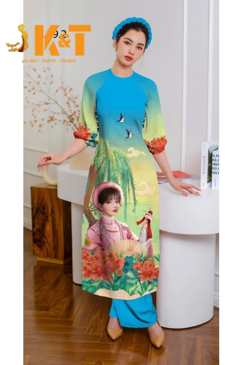 mẫu áo dài nữ KT57