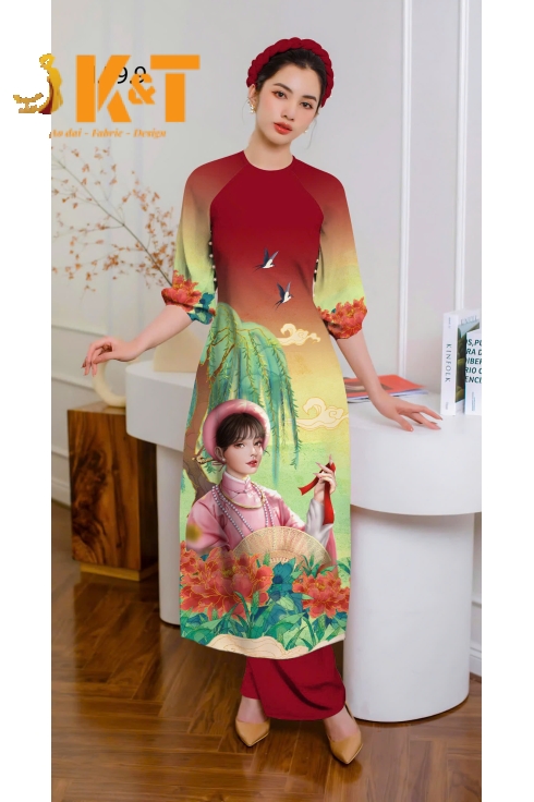 mẫu áo dài nữ KT58