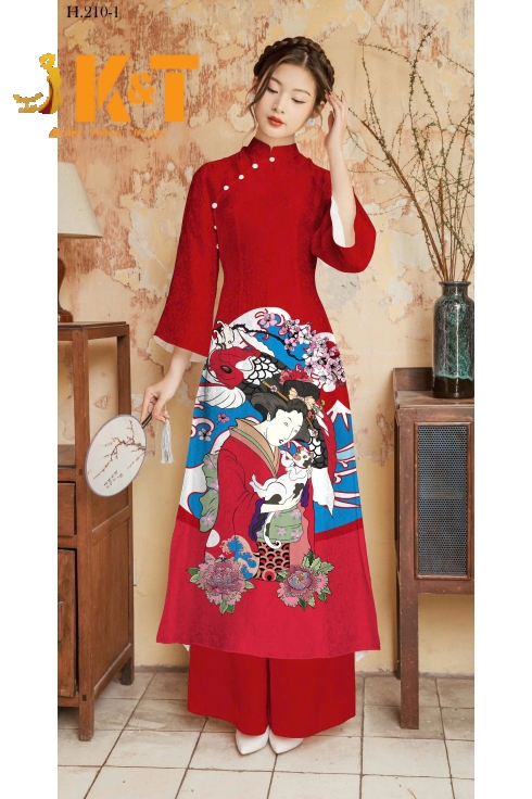 mẫu áo dài nữ KT81