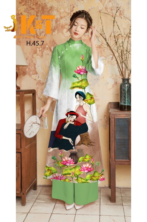 mẫu áo dài nữ KT10