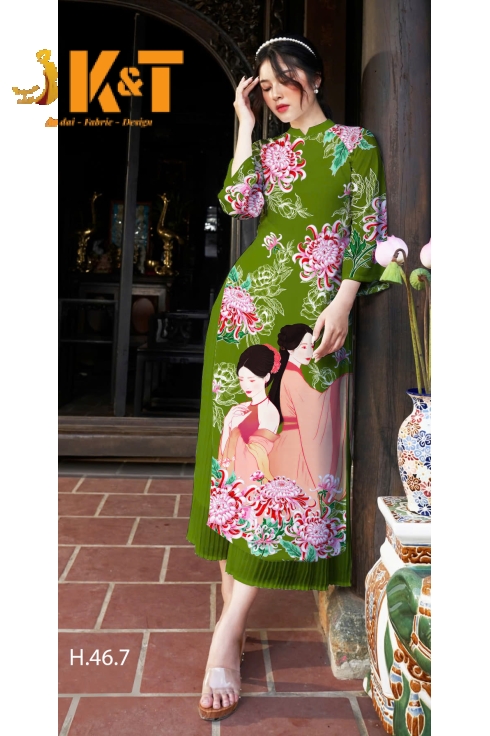 mẫu áo dài nữ KT43