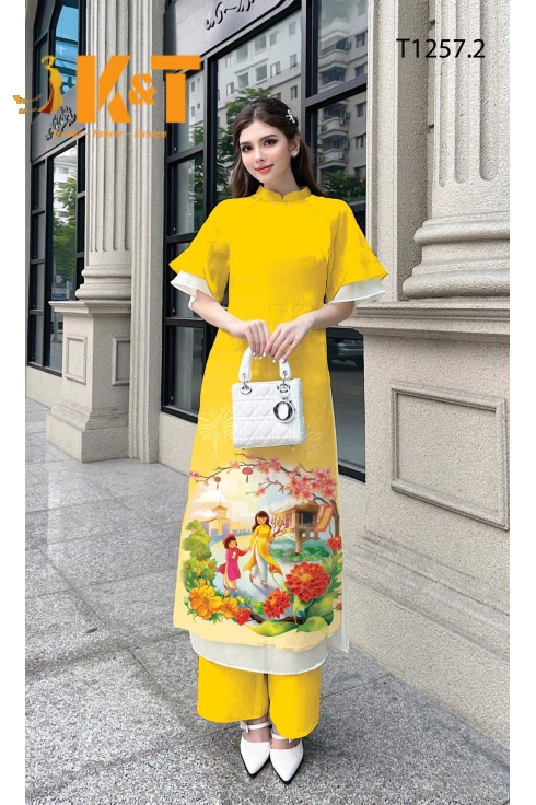 mẫu áo dài nữ KT73