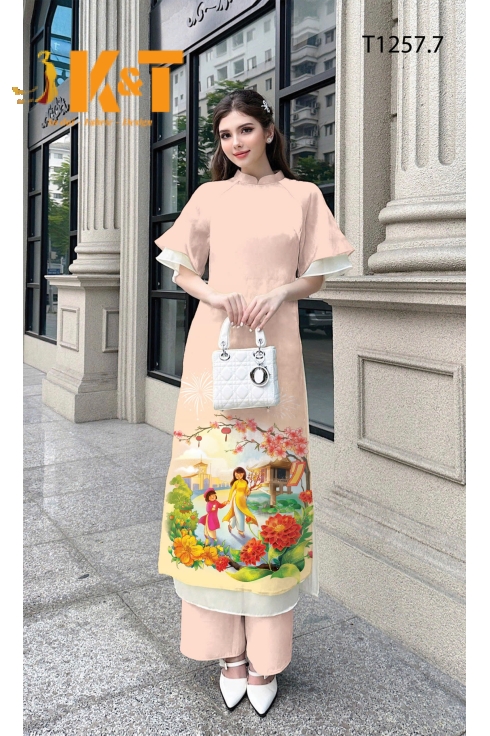 mẫu áo dài nữ KT77