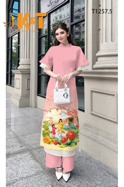 mẫu áo dài nữ KT74